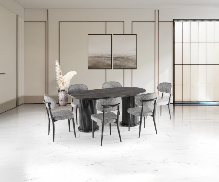 26-622 Bohem 6 Sandalyeli % 100 MDF Masa İroni
