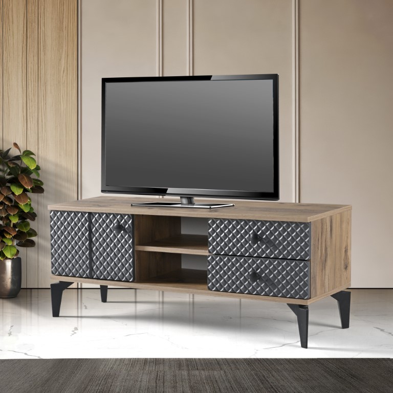 26-595 Star 120’lik Tv Sehpası Atlantik Çam - Antrasit