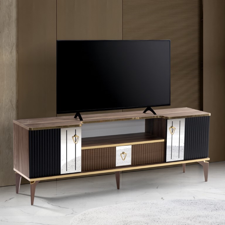 26-592 Kurnaz TV Sehpası Atlantik Çam - Ceviz