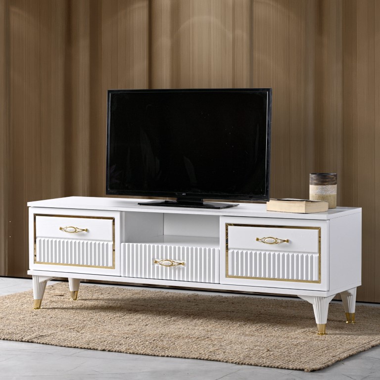 26-583 Aslan Fox 140’lık Tv Sehpası Beyaz