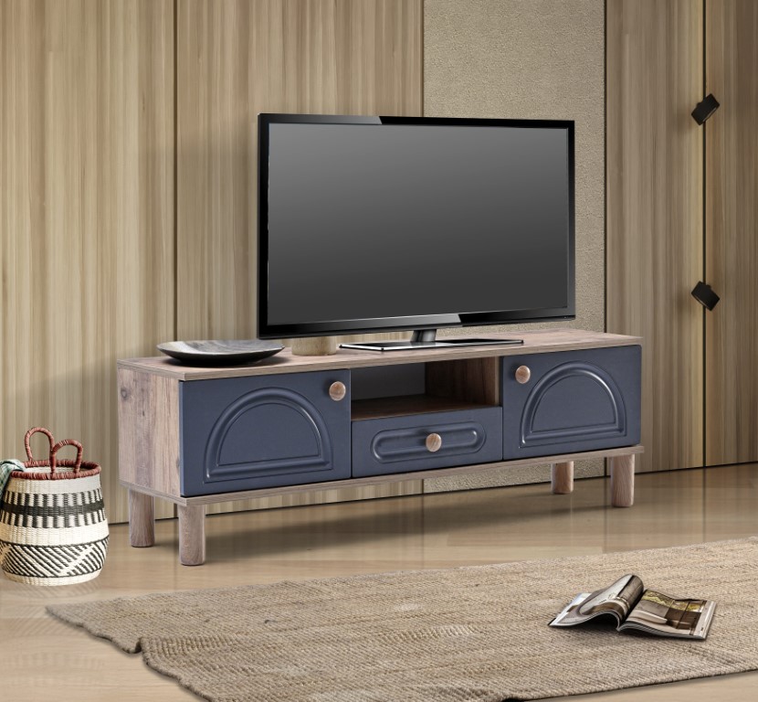26-575 Aslan Bohem 160’lık Tv Sehpası Atlantik Çam - Antrasit