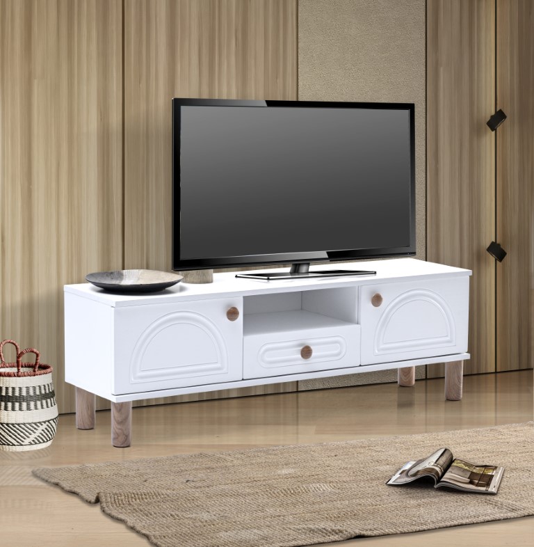 26-572 Aslan Bohem 160’lık Tv Sehpası Beyaz