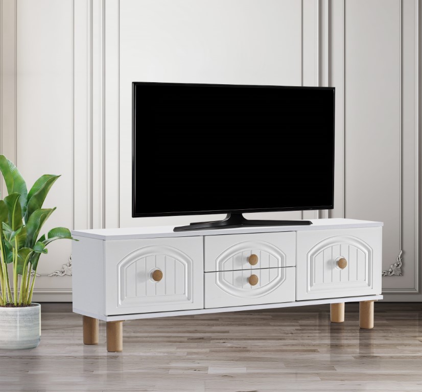 26-568 Aslan Ege Konak Tv Sehpası Beyaz