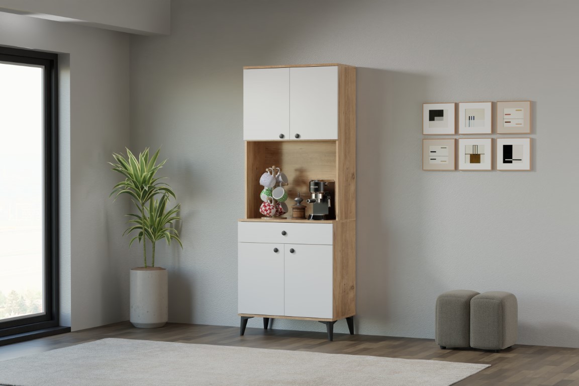 26-519 Bohem Kahve Köşesi Atlantik Çam - Beyaz
