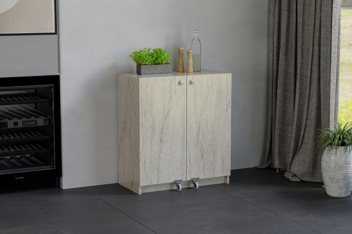 26-503 Mini Traverten Kiler Dolabı