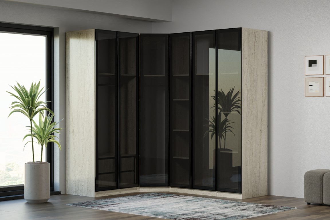 26-226 Royal traverten mdf köşe takımı