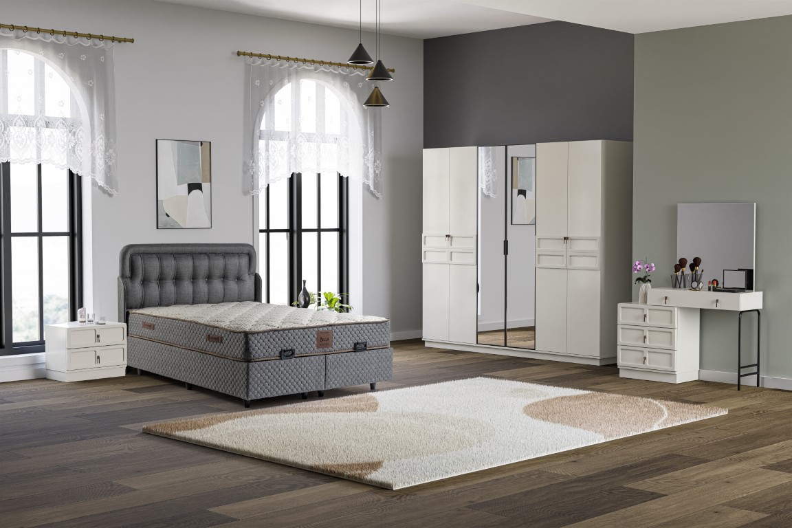 26-191 lotus kumtaşı yatak odası takımı mdf